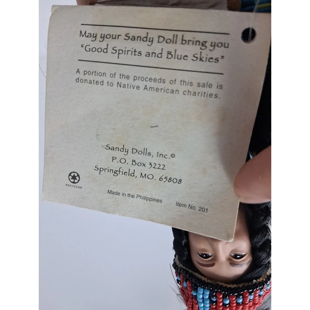 Sandy Dolls Limited Warrior Series  1996 Native American Style Doll Soaring Hawk